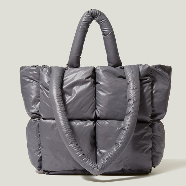 THE ANCHOR GRAY POUFFY BAG
