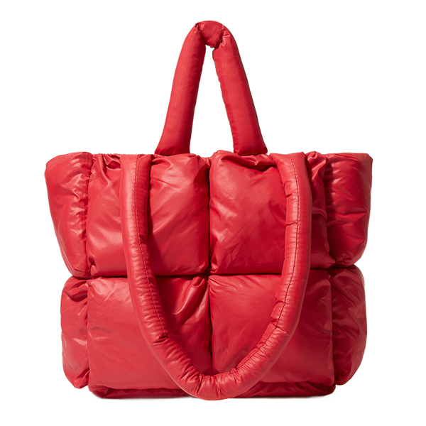 THE CANDY RED POUFFY BAG